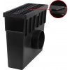Bielbet A15 A15130X2801 zberná plastová vpust s plastovou mrežou 333 x 130 x 300 mm 105 mm | cena za kus
