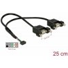 Delock USB kábel USB 2.0 USB zásuvka na dosku, USB-A zásuvka 0.25 m čierna 84832; 84832