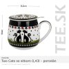 HRNČEK Two Cats – so sitkom 0,43l – porcelán – darčeková krabička