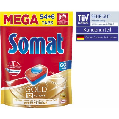 Somat Gold tablety do umývačky riadu 60 ks od 12,95 € - Heureka.sk