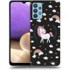 Picasee silikónový čierny obal pre Samsung Galaxy A32 4G SM-A325F - Unicorn hviezdne nebo