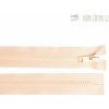 Zips kostený nedeliteľný krémový, dĺžka 20 cm