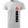Hasiči zdravotník - Tričko extra veľké (5-8XL) - 5XL ( Svetlosivý melír )