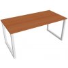 Hobis Pracovný stôl UNI O, 160x75,5x80 cm, čerešňa/biela