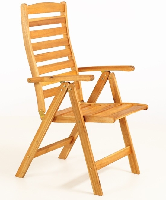 Záhradná skladacia stolička Kirk, kvalitné agátové drevo od 76 € -  Heureka.sk