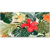 Foto obraz sklo tvrzené Havajské kvety 100x50 cm