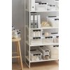 SMARTSTORE Úložný box, plastový, 3,5 l, čierne úchytky, 