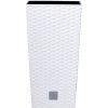 PROSPERPLAST Kvetináč RATO SQUARE + vklad biely 26,5 cm