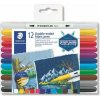 Popisovač na textil, obojstranný, STAEDTLER 3190, 12 rôznych farieb