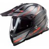 Prilba LS2 MX436 PIONEER EVO KNIGHT titanium fluo orange XXL 63-64