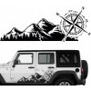 2x NÁLEPKA NA AUTO LES STROMY OFFROAD 45X145