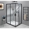 Gelco Sigma Simply Sprchový kút 110x90 cm, L/P, čierna/čiré sklo GS2111B-03