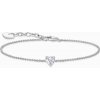Thomas Sabo A2157-051-14-L19V Silver náramek s bílým zirkonem heart