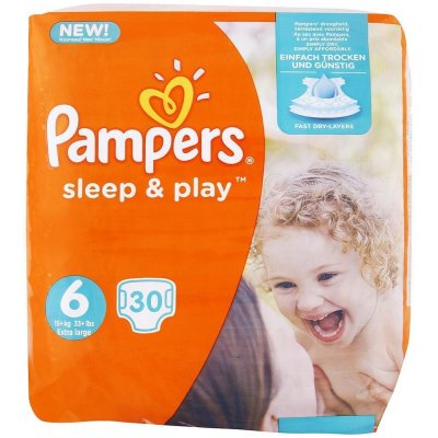 Pampers Sleep & Play 6 EXTRA LARGE 15 kg+ 30 ks od 9,50 € - Heureka.sk
