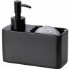 Wenko Dávkovač saponátu s miestom na hubku Resa, čierna