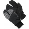 Detské rukavice REX, LOBSTER JR Čierna,Sivá M