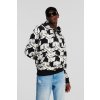 MIKINA KARL LAGERFELD JEANS KLJ RELAXED MONOGRAM HOODIE BLACK