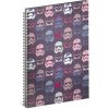 Presco Group špirálový blok Star Wars Pattern linajkovaný A5