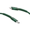 Mobilnet KAB-0257-TYP-LIGHT dátový USB-C/Lightning, 20W 3A, 2m, zelený