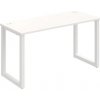 Hobis Pracovný stôl UNI O, 140x75,5x60 cm, biela/biela