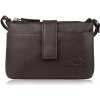 Paolo Peruzzi Dámska malá kožená kabelka cez rameno SI-39-BR | hnedá SI-39-BR