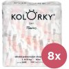 KOLORKY DAY Plienky jednorazové eko, kvety L (8-13 kg) 152 ks - MESAČNÁ ZÁSOBA VP-F109616