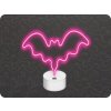 TelForceOne Neolia Neon LED dekorácia Netopier na podstavci 3xAA/USB [RTV100277]