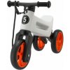 Odrážadlo FUNNY WHEELS Rider SuperSport biele/oranž. 2v1+popruh,výš.sedla28/30cm nos.25kg 18m+v sáčk