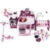 Set domček pre bábiku Violette Baby Nurse Large Doll's Play Center Smoby a kolobežka Disney Minnie trojkolesová
