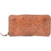 Dámska kožená peňaženka na zips Noelia Bolger 5117 koňaková mandala