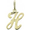 Zlatý prívesok písmeno 