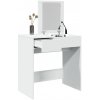 vidaXL Toaletný stolík so zrkadlom biely 73x46,5x120 cm 848220