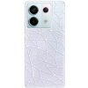 Odolné silikónové puzdro iSaprio - Abstract Triangles 03 - white - Xiaomi Redmi Note 13 Pro 5G / Poco X6 5G