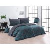 Matějovský Obliečka Kvalitná luxusná posteľná bielizeň - Dexter Cotton deluxe 1x 140/220, 1x 70/90 140x220+70x90 ornamenty zelená, sivá
