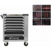 Dílenský vozík na nářadí XT-002 + sada nářadí v pěnové výplni