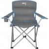 Skladacia kempingová stolička NILS Camp, sivo‑modrá