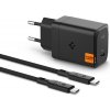 Spigen Arcstation Pro sieťová nabíjačka (651) – USB-C, kábel 2m, Super Fast Charging, GaN, 65W – čierna KF2344040