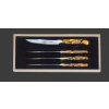 GIESSER, Exkluzivní edice Premium Cut - Spicy Orange, sada 4 steakových nožů, délka ostří 12 cm, GI 1950/12-4 SO