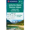 Julische Alpen, Steiner Alpen - Julské a Kamnišké Alpy (Kompass - 2801) - turistická mapa