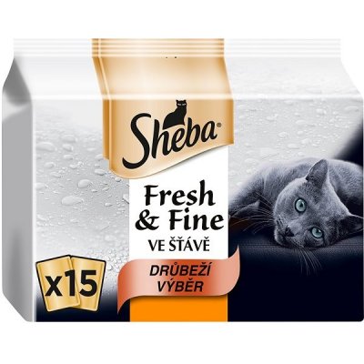 Sheba Fresh & Fine Drůbeží výběr ve šťávě 15 x 50 g od 5,92 € - Heureka.sk