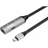 Premiumcord ku31rep15al USB-C repeater a prodlužovací Male-Female, 5Gbps, 15m, stříbrný