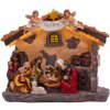 Dekorácia MagicHome Vianoce, Betlehem, 21 LED teplá biela, 3xAA, interiér, 36x15x29 cm