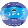 Verbatim CD-R, 43725, Extra Protection, 10-pack, 700MB, 52x, 80min., 12cm, bez možnosti potlače, wrap, pre archiváciu dát