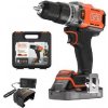BLACK+DECKER Náradie - 18V AKU vŕtačka s príklepom, 1x aku 2,0 Ah Li-Ion, nabíjačka BCD383D1XK-QW