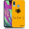 Picasee silikónový prehľadný obal pre Samsung Galaxy A40 A405F - I am fine
