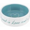 Trixie Pet´s home keramická miska 0,3 l/12 cm bielo/petrolejová