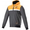 Bunda CHROME STREET HOODIE HONDA kolekce, ALPINESTARS (černá/šedá/oranžová, vel. L)
