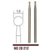 Proxxon Micromot Proxxon diamantové brúsne teliesko 1,0 mm / 2 ks, guľa, 28212