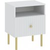 Nočné stolík VIENA 1S - biely