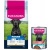 Eukanuba Premium 12 kg / 15 kg + 3 konzervy zdarma - Mature Large & Giant Breed kuracie 15 kg + 3 x 400 g Senior hovädzie s tekvicou